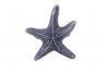 Rustic Dark Blue Cast Iron Starfish Napkin Ring 3 - set of 2 - 1
