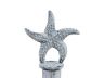 Rustic Whitewashed Cast Iron Starfish Paper Towel Holder 15 - 3