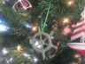 Antique Bronze Cast Iron Ship Wheel Decorative Christmas Ornament 4  - 2
