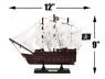 Wooden Calico Jacks The William White Sails Model Pirate Ship 12 - 10
