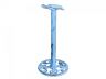 Rustic Dark Blue Whitewashed Cast Iron Sea Turtle Extra Toilet Paper Stand 13 - 1