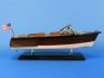 Wooden Chris Craft Runabout Model Speedboat 14 - 5