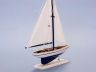 Wooden Blue Pacific Sailer Model Sailboat Decoration 17 - 2