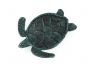 Seaworn Blue Cast Iron Sea Turtle Decorative Bowl 7 - 1