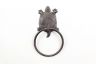Cast Iron Turtle Bathroom Set of 3 - Large Bath Towel Holder and Towel Ring and Toilet Paper Holder - 2