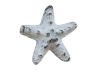Rustic Whitewashed Cast Iron Starfish Paperweight 3 - 2
