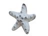 Rustic Whitewashed Cast Iron Starfish Paperweight 3 - 1