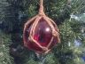 Red Japanese Glass Ball Fishing Float Decoration Christmas Ornament 3 - 2
