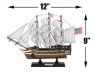 Wooden USS Constitution Tall Ship Model 12 - 1