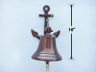 Antique Copper Hanging Anchor Bell 10 - 1