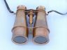 Captains Antique Brass Binoculars with Leather Case 6 - 4
