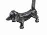Rustic Silver Cast Iron Dog Extra Toilet Paper Stand 12 - 1