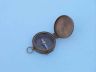Antique Brass Lewis And Clark Pocket Compass 3 - 4