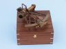 Admirals Antique Brass Sextant 12 with Rosewood Box - 13