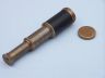 Deluxe Class Scouts Antique Brass Leather Spyglass Telescope 7 with Rosewood Box - 6