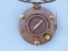 Antique Brass Round Sundial Compass with Rosewood Box 6 - 2