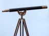 Floor Standing Antique Brass Leather Anchormaster Telescope 65 - 8