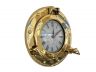Brass Deluxe Class Porthole Clock 8 - 1