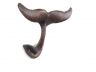 Rustic Copper Cast Iron Decorative Whale Tail Hook 5 - 1