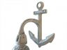 Whitewashed Cast Iron Wall Hanging Anchor Bell 8 - 3