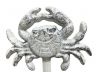 Rustic Whitewashed Cast Iron Wall Mounted Crab Hook 5 - 2