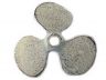Whitewashed Cast Iron Propeller Christmas Ornament 4 - 1