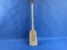 Wooden Rustic Whitewashed Squared Decorative Rowing Boat Oar with Hooks 50 - 7