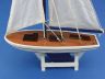 Wooden Decorative Sailboat Model 12 - Blue Sailboat Model  - 7