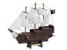 Wooden Captain Kidds Adventure Galley Model Pirate Ship with White Sails Christmas Ornament 7 - 1