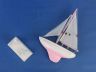 Wooden Pink Pacific Sailer Model Sailboat Decoration 9 - 1
