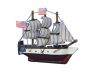 Wooden USS Constitution Tall Model Ship Magnet 4 - 1