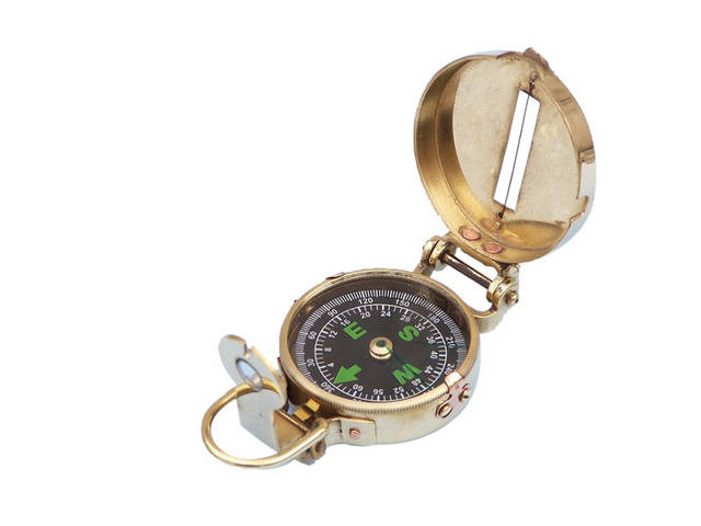 Solid Brass Military Compass 4
