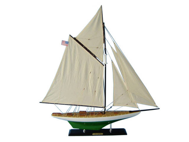 Wooden Reliance Limited Model Sailboat Decoration 33