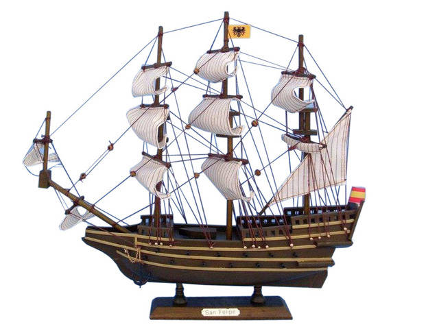 Wooden San Felipe Tall Model Ship 14