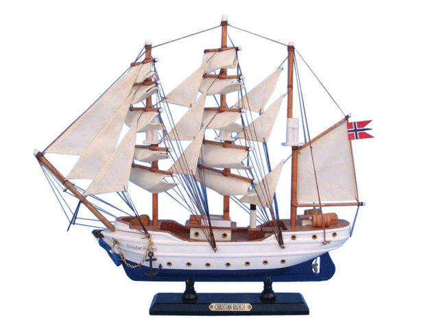 Wooden Christian Radich Tall Model Ship 14