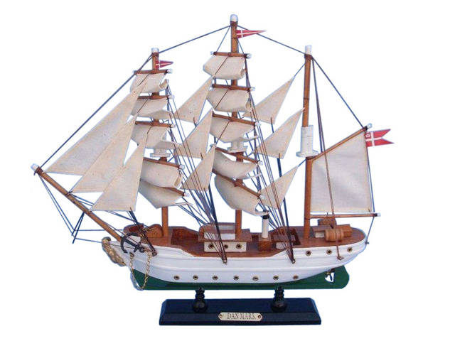 Wooden Danmark Tall Model Ship 14