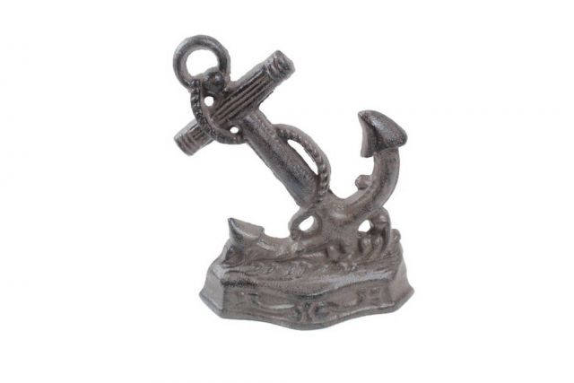 Set of 2 - Cast Iron Anchor Book Ends 8