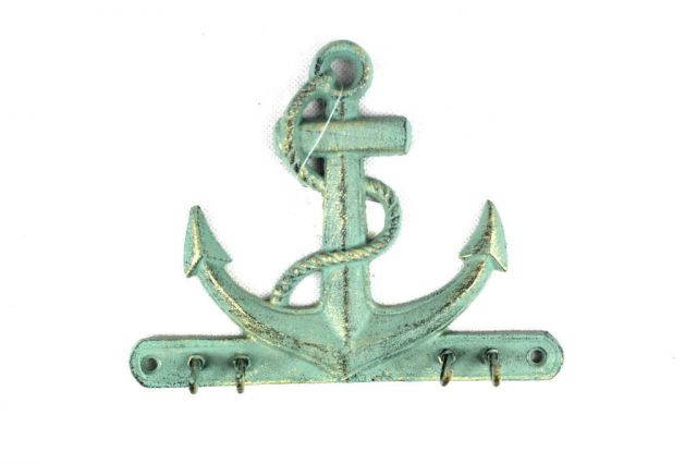 Antique Bronze Cast Iron Anchor With Hook 8