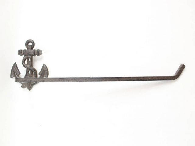Cast Iron Anchor Wall Mounted Paper Towel Holder 17