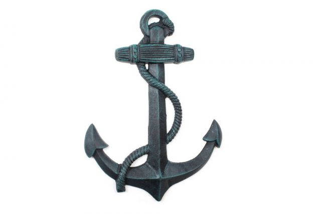 Seaworn Blue Cast Iron Anchor 17