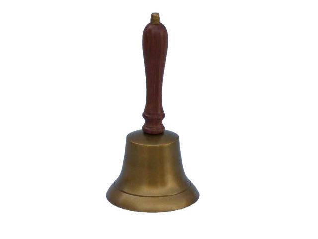 Antique Brass Hand Bell 9