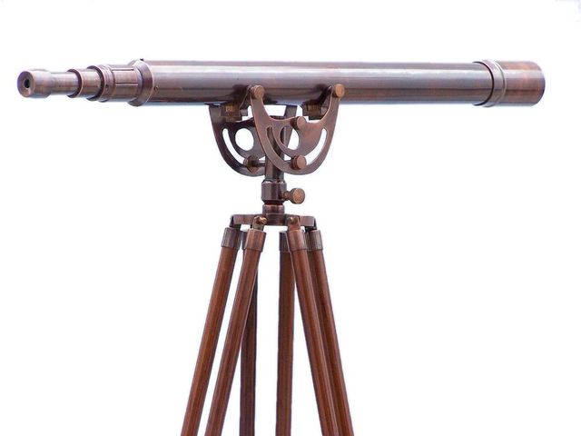 Floor Standing Antique Copper Anchormaster Telescope 65