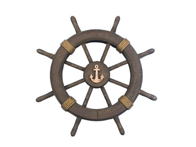Antique Decorative Ship Wheel With Anchor 18
