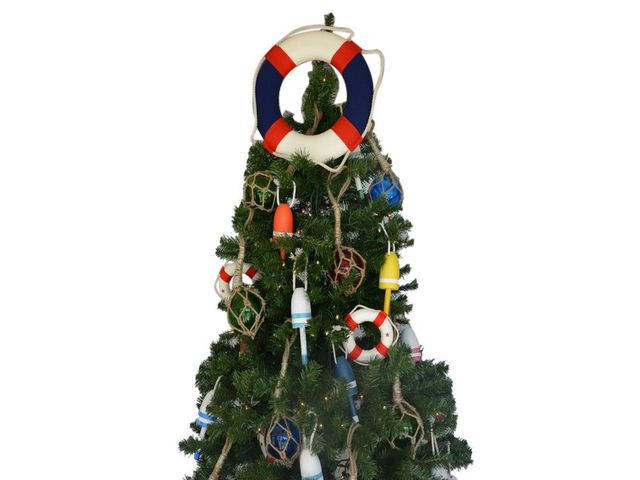 American Lifering Christmas Tree Topper Decoration 
