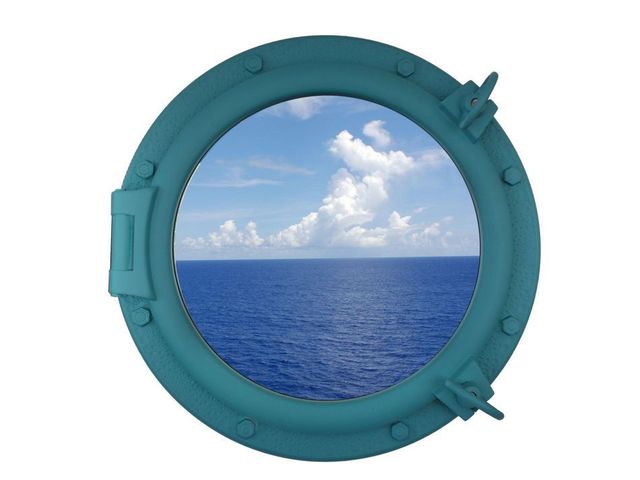Light Blue Decorative Ship Porthole Window 20