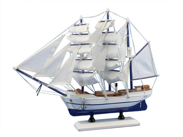 Wooden Malibu Decorative Sailing Model Ship 15