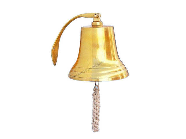 Brass Plated Hanging Harbor Bell 10