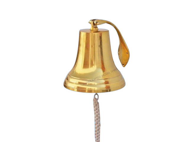 Brass Plated Hanging Harbor Bell 13