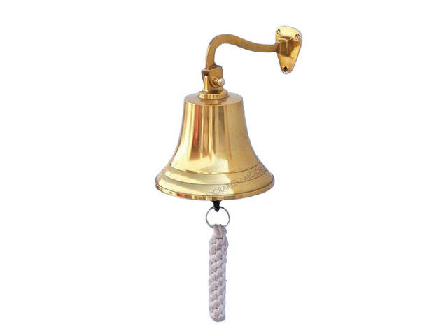 Brass Plated Hanging Ships Bell 9