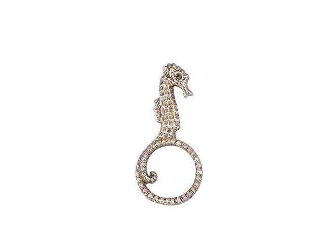 Brass Seahorse Napkin Ring 4